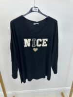 T-shirt grande taille imprimé “NICE” – Image 6