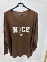 T-shirt grande taille imprimé “NICE” – Image 5