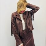 Veste en Suédine à franges