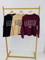 Pull Imprimé chiffres “PARIS” – Image 2