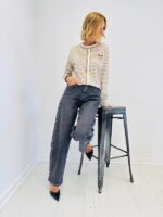 Gilet Rayé avec Broderie – Image 7