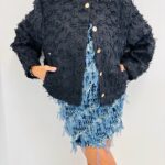 Veste Bombers texturée – Détail relief couture