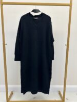 Robe pull col V maille douce – Image 2