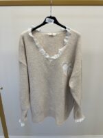 Pull doux dentelle cœur – Collection Grande Taille – Image 3