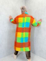 Manteau à carreaux laine bouillie – Grande Taille – Image 5