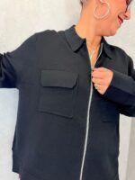 Gilet zippé maille fine à poches – Image 4