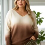 Pull dégradée grande taille – douceur & élégance