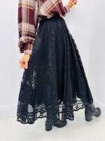 Jupe Longue Dentelle doublée – Marque LM LULU