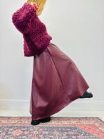 Jupe Longue en Simili cuir avec ceinture – Image 6