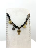 Collier Fantaisie à pendentifs dorés – Image 2