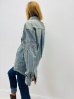 Chemise en Jean brodée perles – Image 3