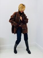 Manteau Laine mélangée à carreaux – Esprit cocoon chic 🇮🇹 – Image 5