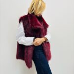 Veste Sans Manches en fausse fourrure – Élégance cocoon italienne