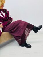 Jupe Viscose dentelle – Élégance satinée – Image 6