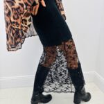 Jupe Longue Dentelle et maille – Marque LM LULU