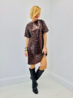 Robe Courte en Sequins – Dos Noué & Doublure Confort – Image 5