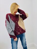 Gilet à Losanges Burlington – Esprit rétro chic en maille douce – Image 7