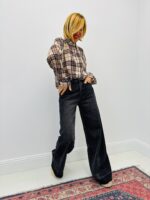 Chemise transparente à carreaux – Marque VOGUE – Image 3