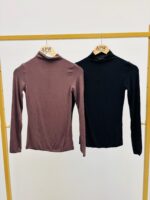 Top Col Roulé seconde peau – Élégance minimaliste et confort coton – Image 2