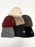 Bonnet Doublé en maille côtelée – Chaleur & confort d’hiver – Image 2