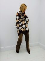 Ensemble Laine Motif Burlington – 2 Façons de le Porter : Jupe ou Snood – Image 5