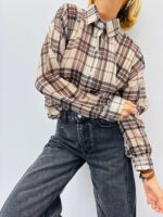 Chemise transparente à carreaux – Marque VOGUE