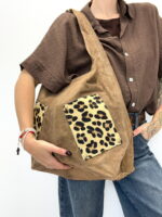 Sac en Cuir avec Poches Léopard – Image 3