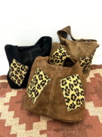 Sac en Cuir avec Poches Léopard – Image 2