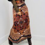 Jupe Satinée Imprimée – Marque ANGE