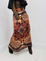 Jupe Satinée Imprimée – Marque ANGE