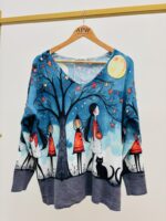 Pull Imprimé Féerique – Motif nocturne & maille douce – Image 2