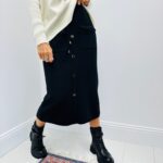 Jupe maille boutonnée – Marque VALENTYNE (Exclusivité) 🖤