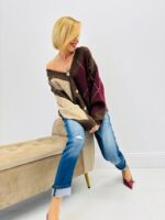 Gilet à Losanges Burlington – Esprit rétro chic en maille douce – Image 4