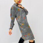 Robe EMA BLUE’s – Imprimé Prince-de-Galles fantaisie