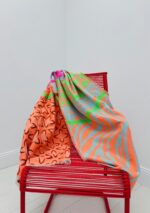 Écharpe “Wild & Free” – imprimé coloré et animal