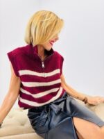 Pull Débardeur Camionneur Rayé – Esprit moderne & allure cosy – Image 8