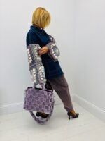 Sac Fausse Fourrure effet damier – Doux & tendance – Image 2