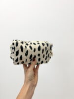 Pochette Léopard Élégante – Effet Velours Côtelé & Style Sauvage