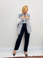 Veste Sans Manches en fausse fourrure – Élégance cocoon italienne – Image 4