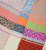 Écharpe “Wild & Free” – imprimé coloré et animal – Image 3