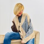 Gilet à Losanges Burlington – Esprit rétro chic en maille douce