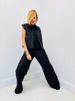 Top Sans Manches à Sequins – Marque VOGUE – Élégance Lumière & Style Couture – Image 3