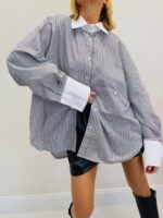 Chemise Oversize à Rayures – Élégance italienne en 100% coton – Image 5