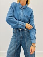 Chemise en jean  – Coupe droite