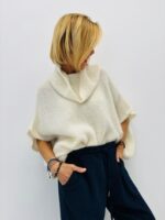 Pull col Tombant en baby alpaga – Coupe oversize cocooning – Image 7
