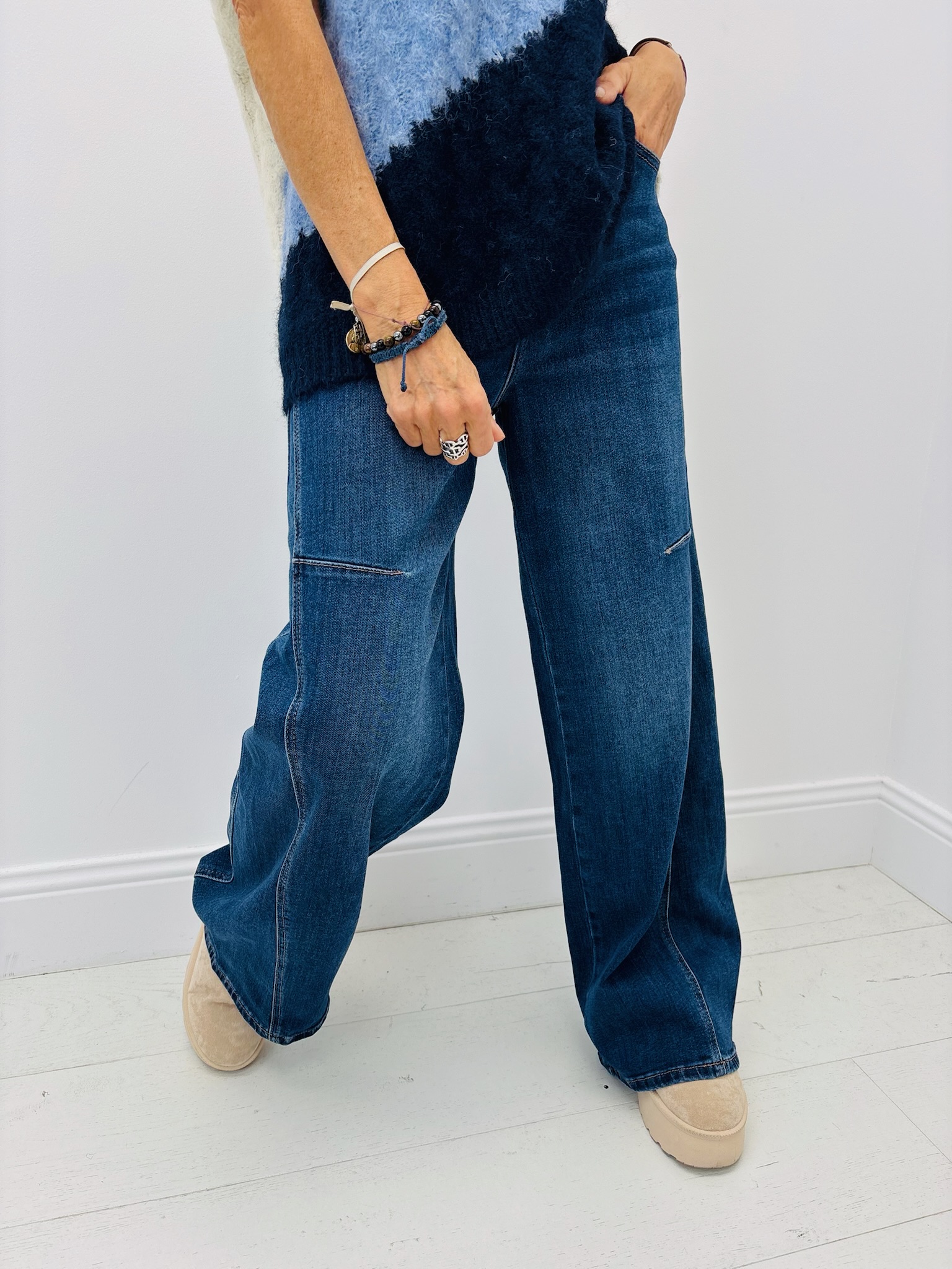 98D410AC-F7EA-40EB-841E-9D0FF51BC660 Jean Coupe Wide Leg large – Image 1