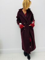 Manteau Long en laine double boutonnage