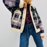 Veste à Carreaux doublée sherpa – Style cocoon chic