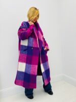 🇮🇹 Manteau Long à Carreaux colorés