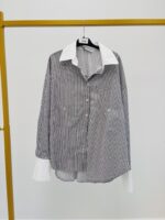 Chemise Oversize à Rayures – Élégance italienne en 100% coton – Image 2